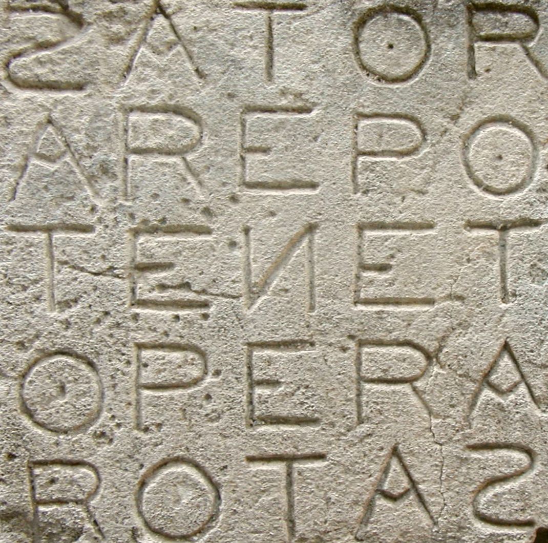 SATOR square at Opède in France