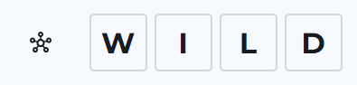 Word with neighbours symbol